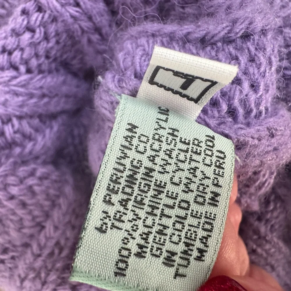 Manca & Ivan Kids' Lavender Knit Hat and Mittens Set Size L